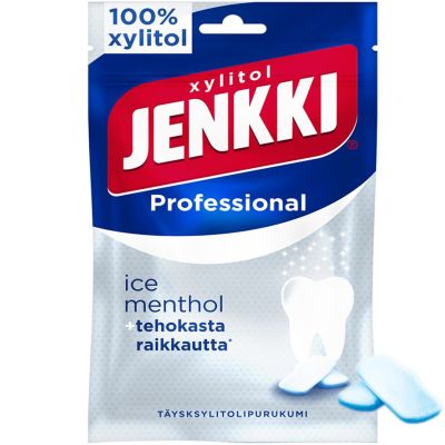Jenkki Professional Ice Menthol täysksylitolipurukumi 90g