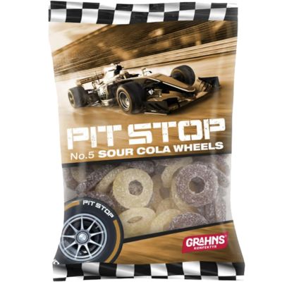 Grahns Pit Stop Sour Cola Wheels renkaat 50g