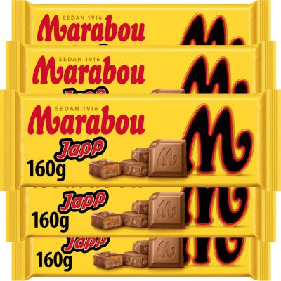 Marabou Japp suklaalevy 160g x 5kpl