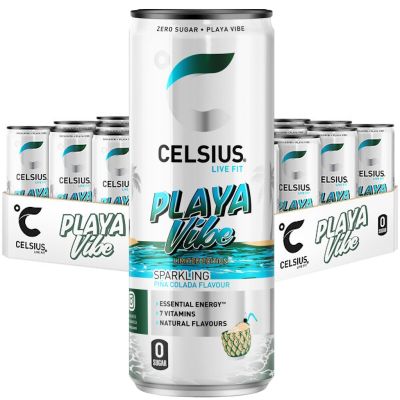 Celsius Playa Vibe energiajuoma 355ml x 24kpl