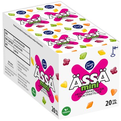 Fazer Ässä Mini hedelmäpastilli 40g x 20kpl