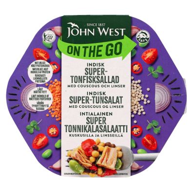 John West Intialainen Super Tonnikalasalaatti kuskus linssit 220g