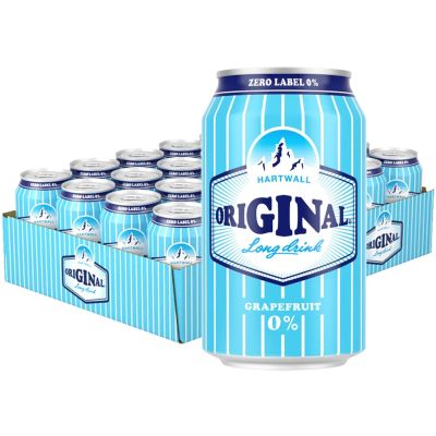 Hartwall Original Long Drink 0% Grapefruit 330ml x 24-pack