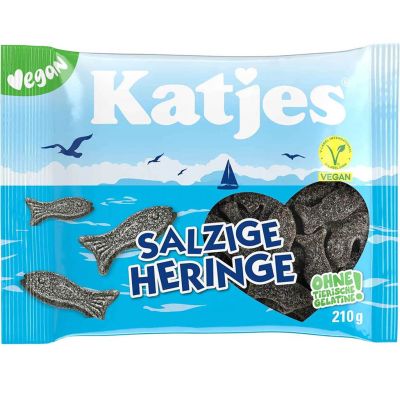 Katjes Salty Fish Suolakalat salmiakki 210g