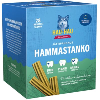 Hau Hau Champion hammastanko koirille 28kpl 800g