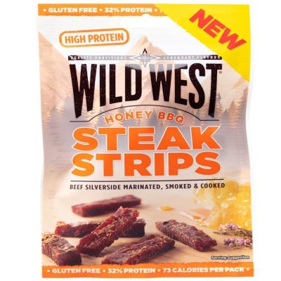 Wild West Steak Strips Honey BBQ kuivattua naudanlihaa 60g