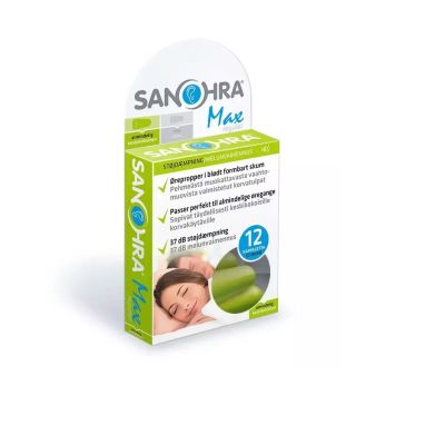 Sanohra max korvatulpat aikuinen 6 paria