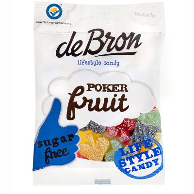 De Bron sokeriton Poker Fruit 90g