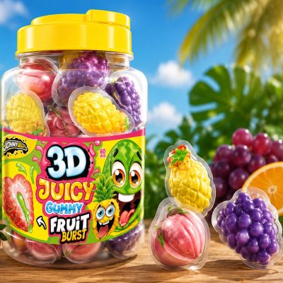 JohnyBee 3D Gummy Fruit 18g x 60kpl