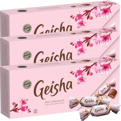 Karl Fazer Geisha suklaakonvehti 228g x 3-pack