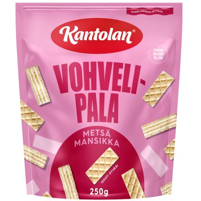 Kantolan vohvelipala metsämansikka 250g