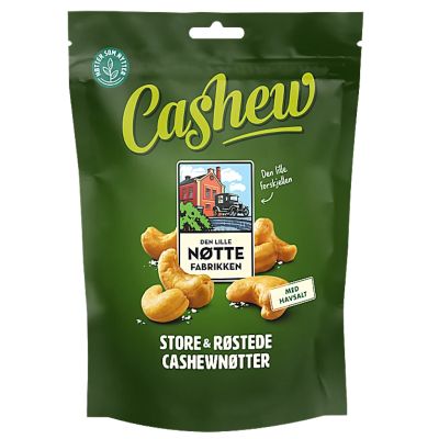 Den Lille Nöttefabrikken Cashewpähkinät Merisuola 250g