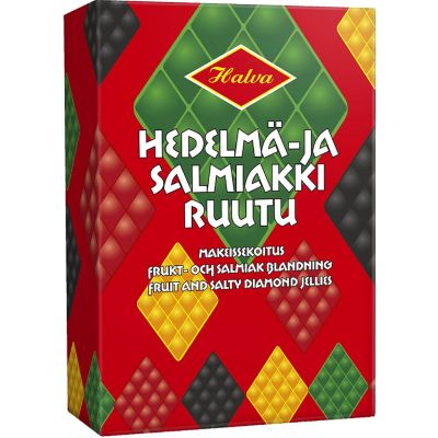 Halva Hedelmä- ja Salmiakkiruutu 240g