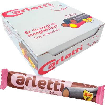 Carletti Kaakaotäytelakritsipatukka 50g x 20kpl