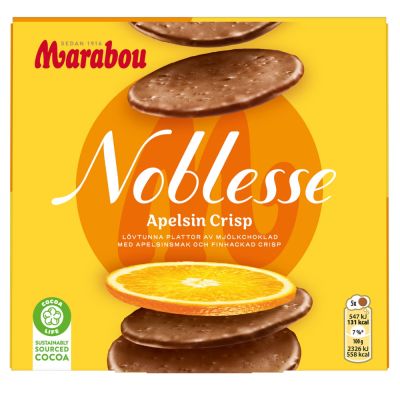 Marabou Noblesse Appelsiini Crisp 150g