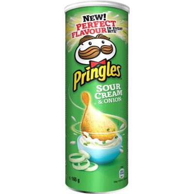 Pringles Sour Cream & Onion perunalastu 165g