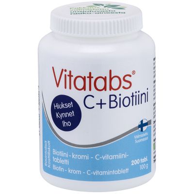 Vitatabs C + Biotiini kromi-biotiini-C-vitamiinitabletti 200 tabl