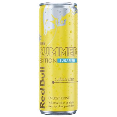 Red Bull Summer Edition Sudachi-Lime sokeriton energiajuoma 250ml