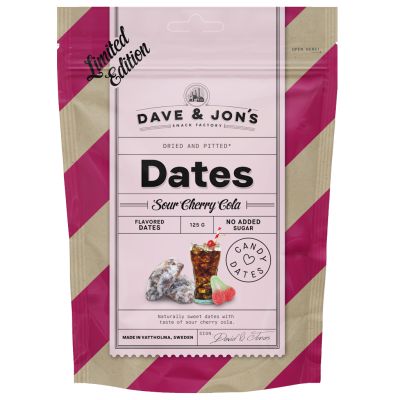 Dave & Jons Sour Cherry Cola karkkitaatelit 125g