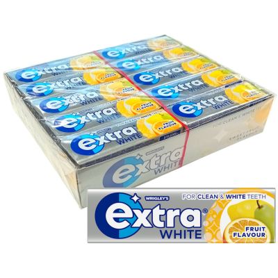 Extra White Sweet Fruit sokeriton purukumi 14g x 30kpl