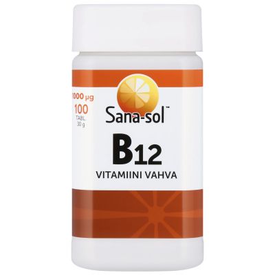 Sana-sol B12 vitamiini vahva 100 tabl.