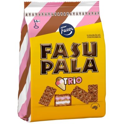 Fazer Fasupala Trio vohvelikeksi 355g