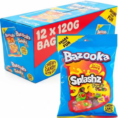 Bazooka Splashz Fruity makeissekoitus 120g x 12kpl