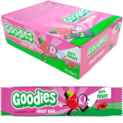 Goodies Raspberry & Date Fruit bar hedelmäpatukka 20g x 24kpl