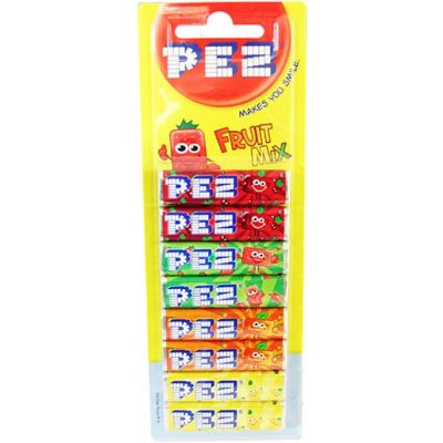 PEZ Fruit Mix täyttöpakkaus 8,5g x 8kpl
