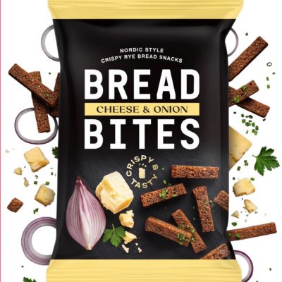 Bread Bites Cheese and Onion juustosipuli leipätikut 80g