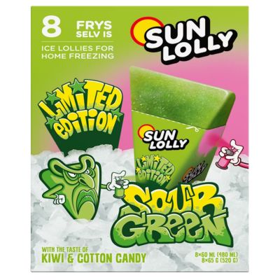 Sun Lolly Ice Sour Green Pakasta itse mehujää 8 x 60ml