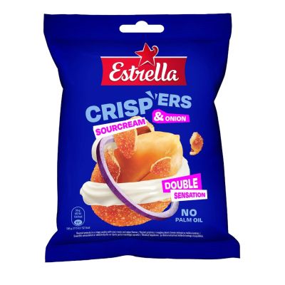 Estrella Crispers Sourcream & Onion maapähkinät 140g