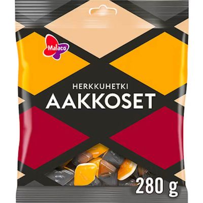 Malaco Aakkoset Herkkuhetki makeissekoitus 280g