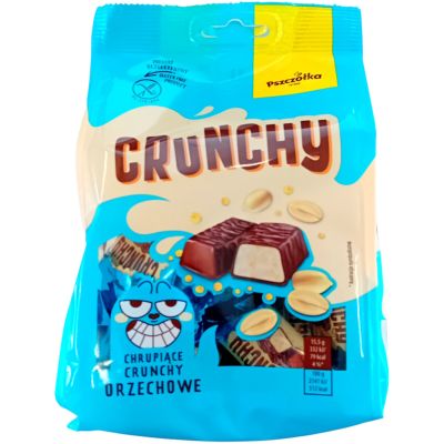 Crunchy Pähkinä Suklaacrisp makeiset 174g