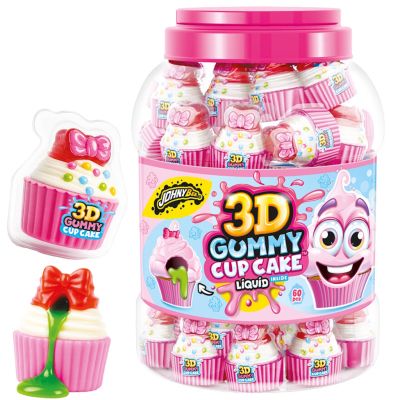 JohnyBee 3D Gummy Cup Cake 18g x 60kpl
