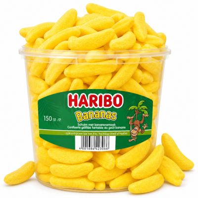 Haribo Bananas vaahtobanaanit 1,05kg (150kpl)