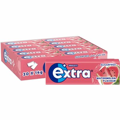 Extra Watermelon sokeriton purukumi 14g x 30kpl