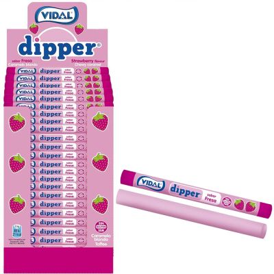 Vidal Dipper Mansikka toffeetanko 200kpl