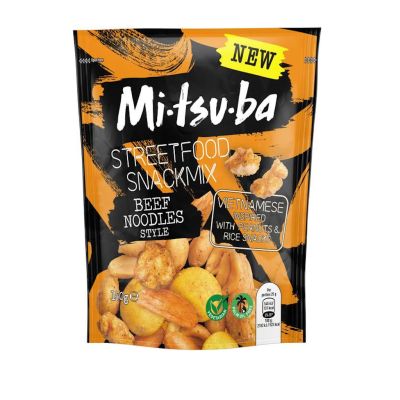 Mi-tsu-ba Streetfood Beef Noodles Pähkinäsekoitus 140g
