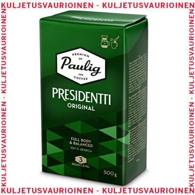 KULJETUSVAURIOINEN Paulig Presidentti suodatinkahvi 500g