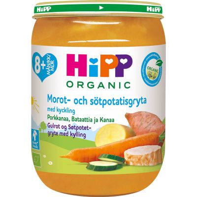 HiPP 8kk porkkanaa, bataattia ja kanaa 190g luomu