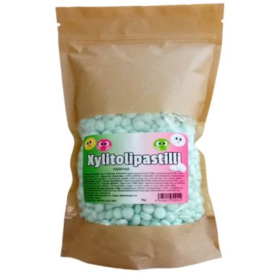 Makeistukun Xylitolipastilli päärynä 1kg (n. 1428 täysksylitolipastillia)