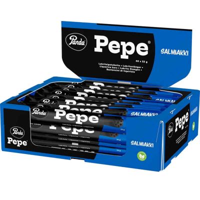 Panda Pepe Salmiakki lakritsipatukka 32g x 40kpl