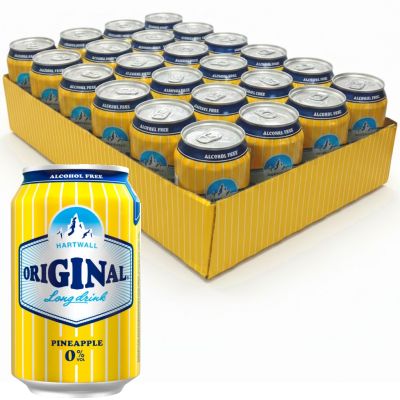 Hartwall Original Long Drink 0% Pineapple 330ml x 24-pack