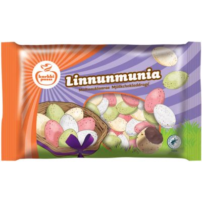 Karkkipussi Linnunmunia Maitosuklaarae 184g
