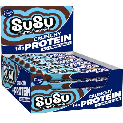 Fazer Susu Crunchy suolainen toffee proteiinipatukka 45g x 15kpl