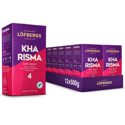 Löfbergs Kharisma tummapaahto suodatinkahvi 500g x 12-pack