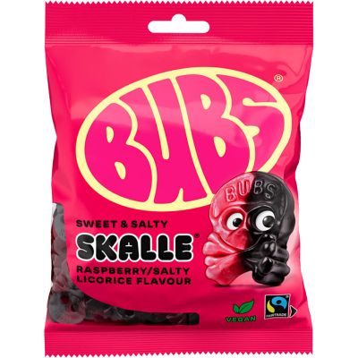 Bubs Vadelmalakritsi kallot 90g