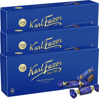 Karl Fazer Sininen Maitosuklaakonvehti 228g x 3-pack