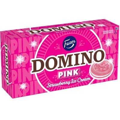 Fazer Domino Pink täytekeksi 350g